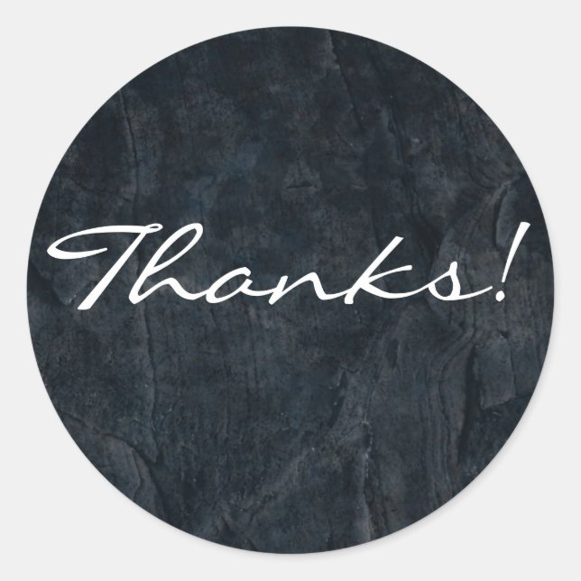 Adesivo Obrigados de textura de Abstrato de pedra preta (Frente)