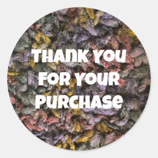 Adesivo Obrigados do cliente com fotos do Yarn de promoção