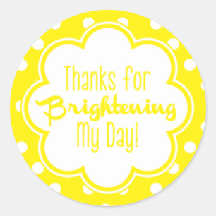 Adesivo Obrigados para Brighight my Day! Obrigado Sticker