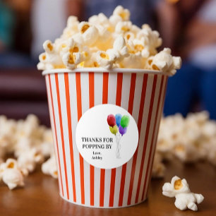 Adesivo Obrigados para estalar por Tag do presente,