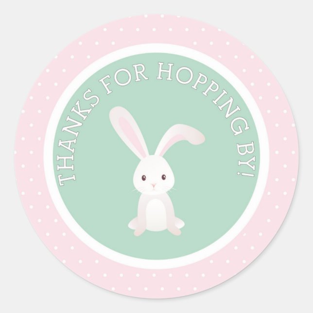 Adesivo Obrigados para o Hopping! Bunny Obrigado Sticker (Frente)