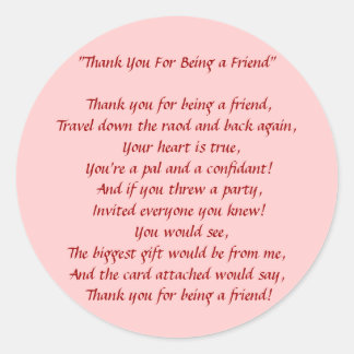 Adesivo Obrigados Por Ser Meu Amigo - Pinheiros