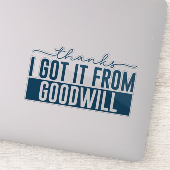 Adesivo obrigados que recebi de boa vontade (Detalhe)