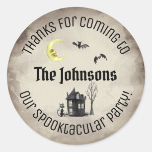 Adesivo Obrigados Spooktacular do Partido Halloween Favori