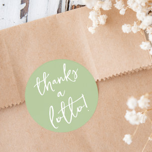 Adesivo Obrigados verdes de sábado e palhetas de lotto