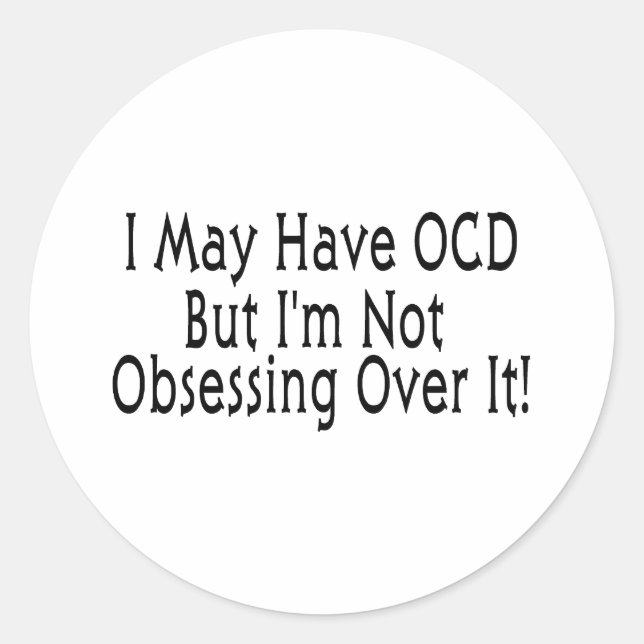 Adesivo Obsessão de OCD (Frente)