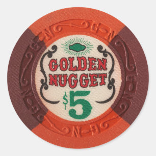 Adesivo Obsoleto do Jogo Chip Casino em Las Vegas