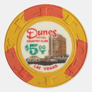 Adesivo Obsoleto do Jogo Chip Casino em Las Vegas