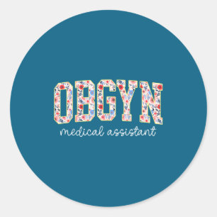 Adesivo Obstetra Médica Istant Floral Obstetra Médica Ista