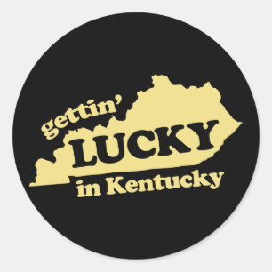 Adesivo obtenção afortunado em kentucky