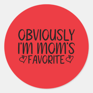 Adesivo Obviamente eu sou a mãe favorita