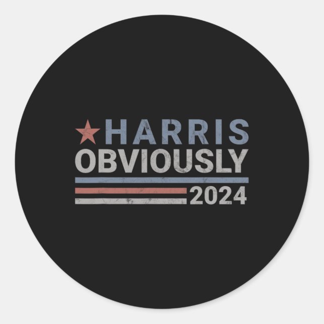 Adesivo Obviamente - Kamala 2024 (Frente)