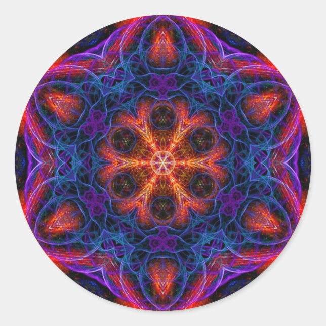 Adesivo Ocanayia Fractal Mandala Sticker (Frente)