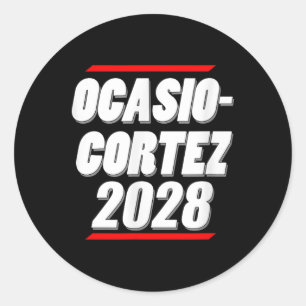 Adesivo Ocasio-cortez 2028 - Aoc For Presidente!