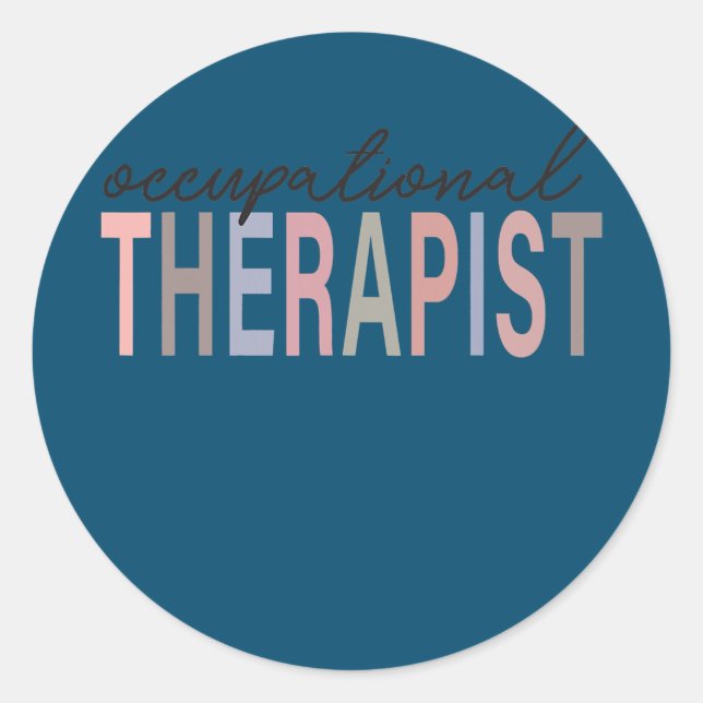 Adesivo Occupational Therapy OT Therapist OT Month OT (Frente)