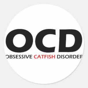 Adesivo OCD - Desordem obsessiva do peixe-gato