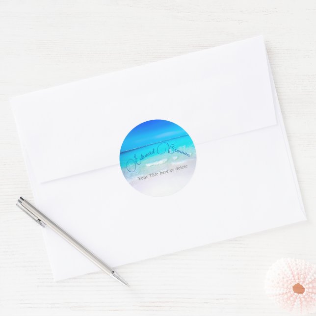 Adesivo Ocean Beach Blue Sea View (Envelope)