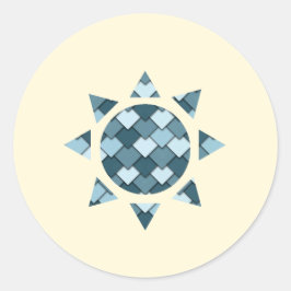Adesivo Ocean Blue Square e Diamond Sun