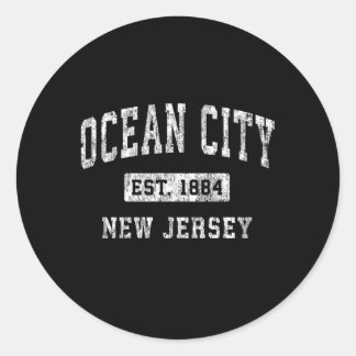 Adesivo Ocean City New Jersey Nj Estabeleceu Esportes