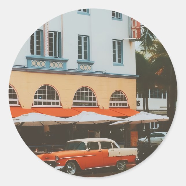 Adesivo Ocean Drive, South Beach, Miami (Frente)