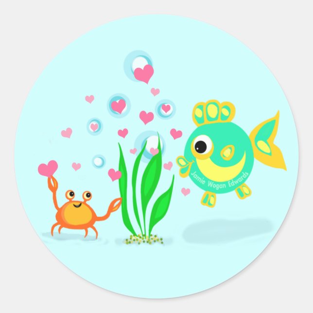 Adesivo Ocean Love Beach Stickers (Frente)