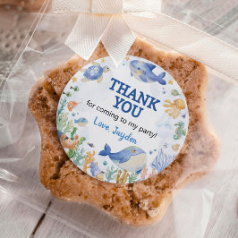 Adesivo Oceano Animais Menino Sob O Aniversário Do Mar