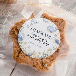 Adesivo Oceano Animais Menino Sob O Aniversário Do Mar