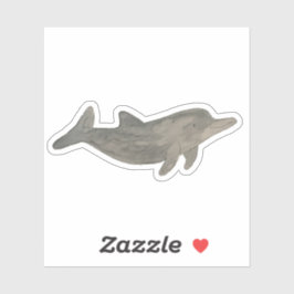 Adesivo Oceano de Aquarela Golfinho Animal