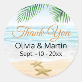 Adesivo Oceano, praia e peixe-estrela