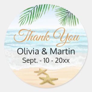 Adesivo Oceano, Praia e Peixe-Estrelado