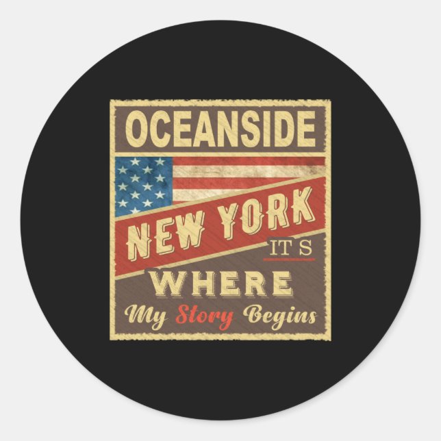 Adesivo Oceanside Ny Its Where My Story Begins _1  (Frente)