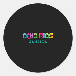 Adesivo Ocho Rios Jamaica Design Tropical Retro 