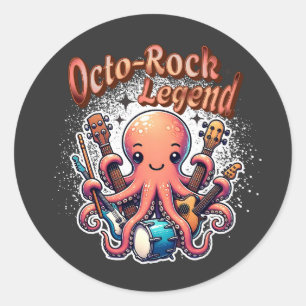Adesivo Octo-Rock Legend Rock Music
