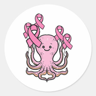 Adesivo Octopus Cor - de-rosa Sabor da Mama Cuta da Faixa