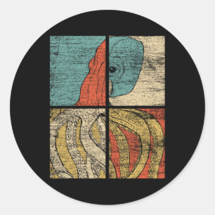 Adesivo Octopus da pop Art Squid