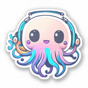 Adesivo Octopus de bebê bonito