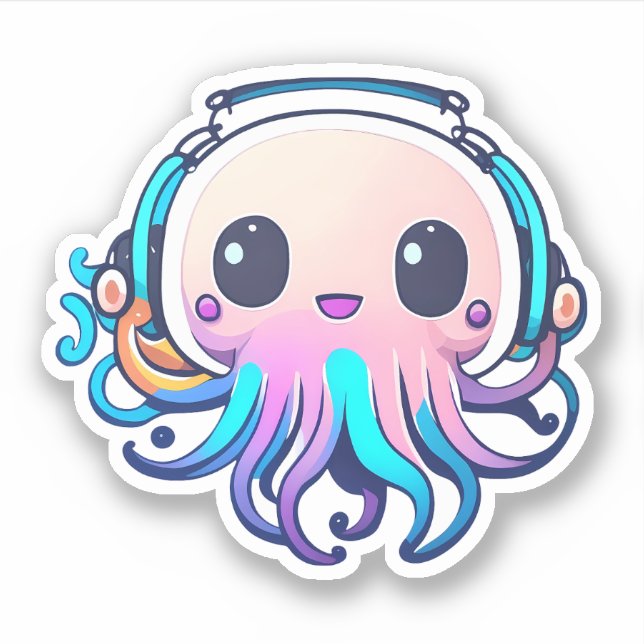 Adesivo Octopus de bebê bonito (Frente)