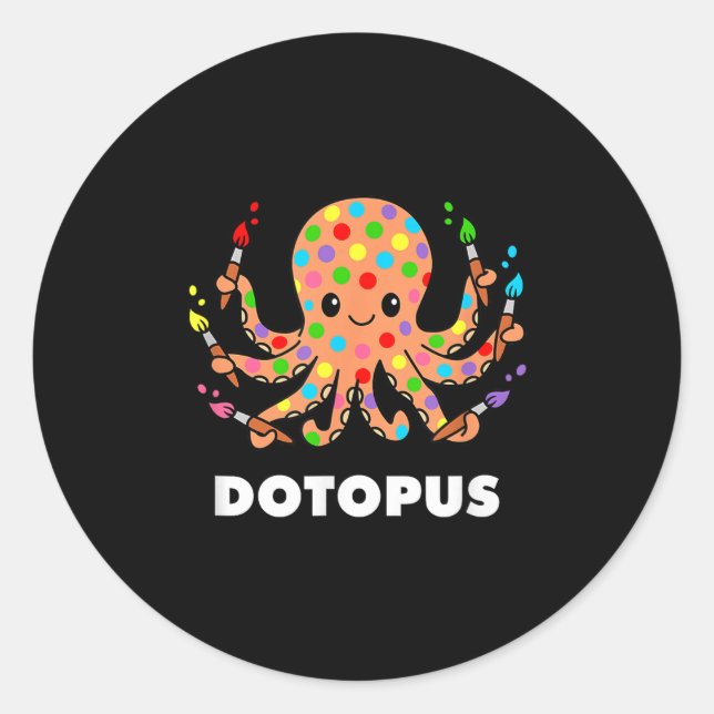Adesivo Octopus dotopus dotopus Engraçado Pun Animal (Frente)