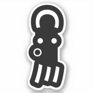 Adesivo Octopus Emoticon Japan Kaomoji