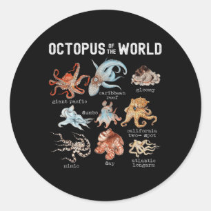 Adesivo Octopus Sea Animais Do Otopus Mundial