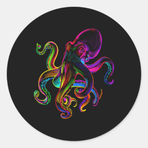 Adesivo Octopus Sea Monster Krakens Jellyfishes Sea Animal