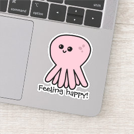 Adesivo Octopus Sentindo bom humor rosa