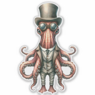 Adesivo Octopus Steampunk