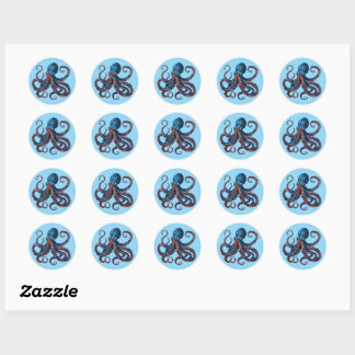 Adesivo Octopus Sticker Sheet - Custom Eight Arm Fun Decal