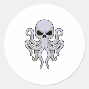 Adesivo Octopus with 8 Arms & Skull