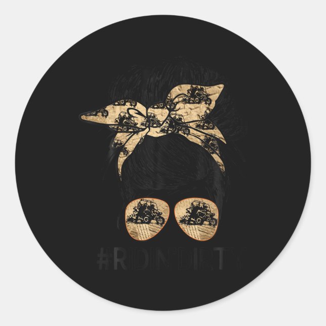 Adesivo Óculos De Cabelo Mensageiros Que Andam Sujos Atv S (Frente)