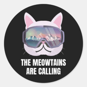 Adesivo Óculos de Esqui Snowboard Engraçado Esquiando Snow