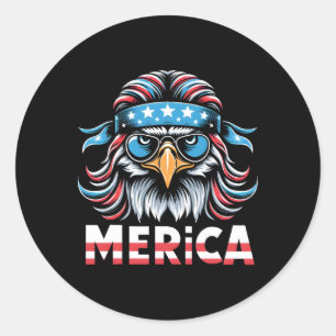 Adesivo Óculos de sol Águia Mullet Merica Usa Bandeira Ame