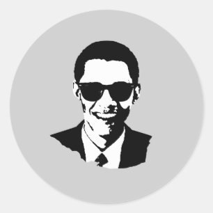 Adesivo Óculos de sol de Barack Obama