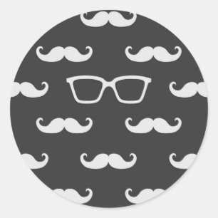 Adesivo Óculos de sol e Moustache